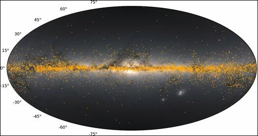 dusty veil of Milky Way thecoverage