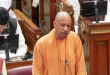 CM Yogi speaking at legislative assembly.